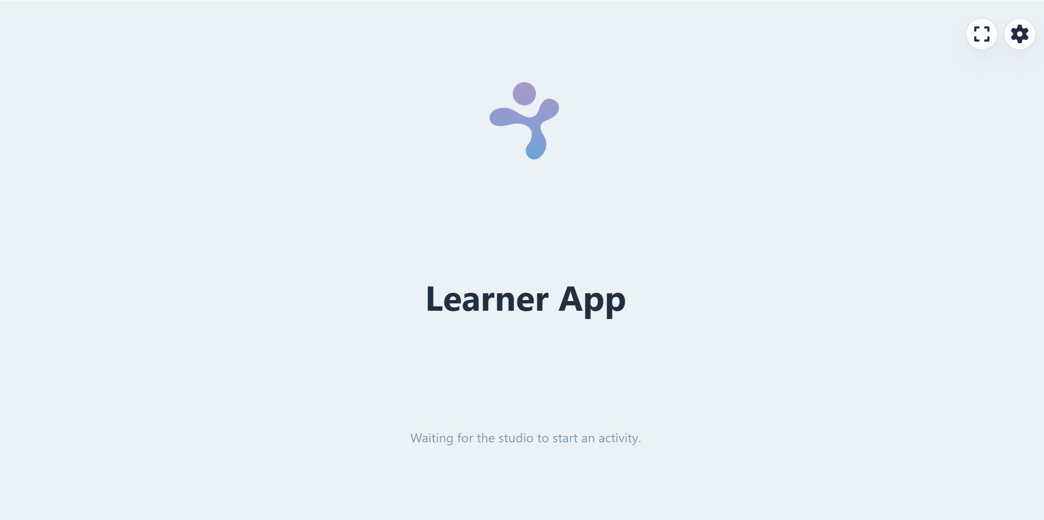 Learner App waiting screen
